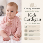 Kids Cardigan Knitting Pattern, Cozy Jacket, Sizes 2Y-11Y