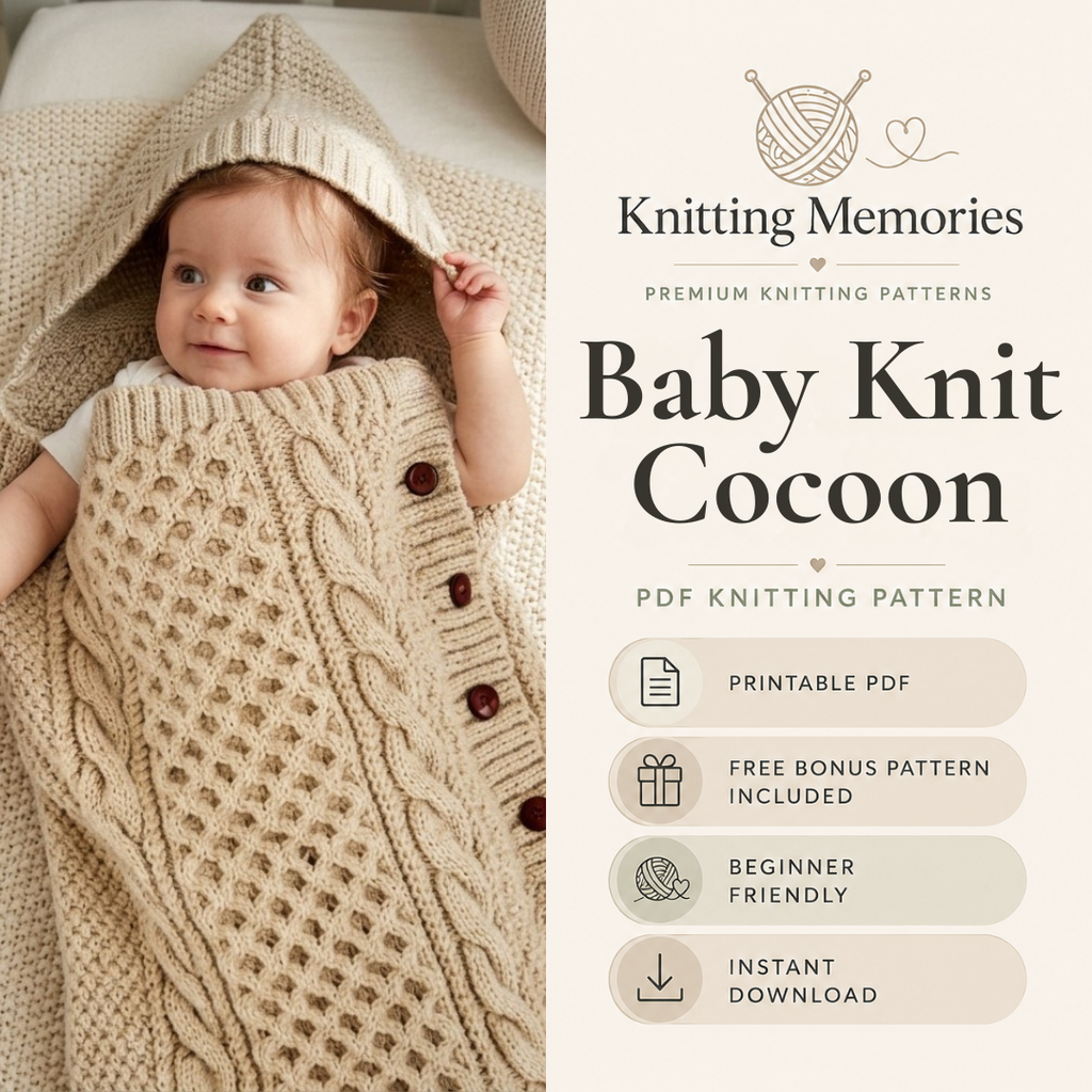 Baby Cable Sleep Sack, Instant Download