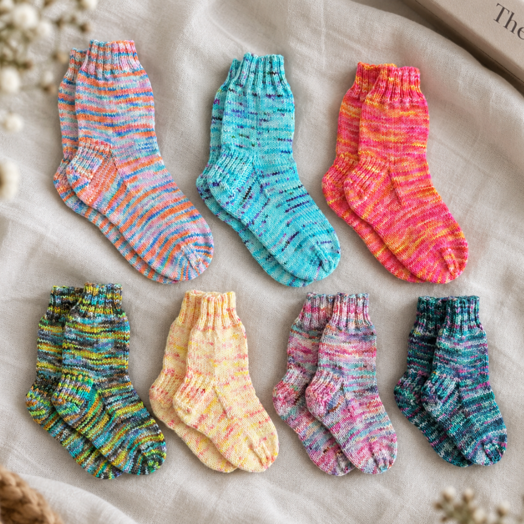 Baby Sock Knitting Pattern, PDF Pattern for Babies Toddlers and Kids