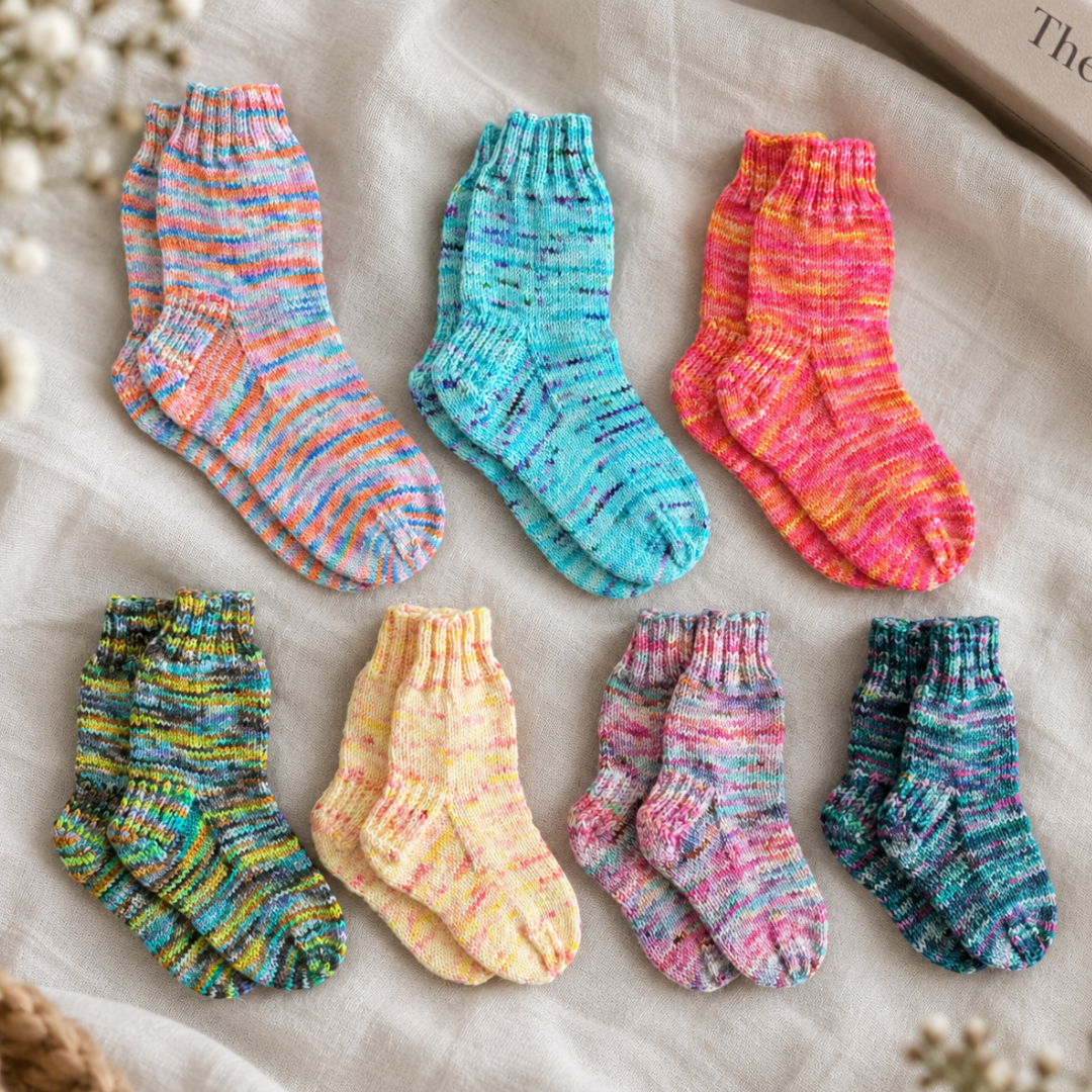 Baby Sock Knitting Pattern, PDF Pattern for Babies Toddlers and Kids