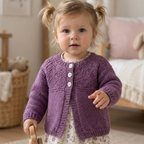 Kids Cardigan Knitting Pattern, Instant PDF for Sizes 6 Months to 7 Years