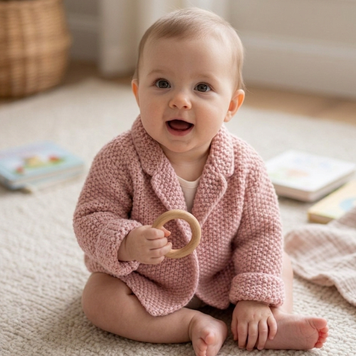 Baby Cardigan Knitting Pattern, 3M - 3Y, Beginner Friendly, Instant Download