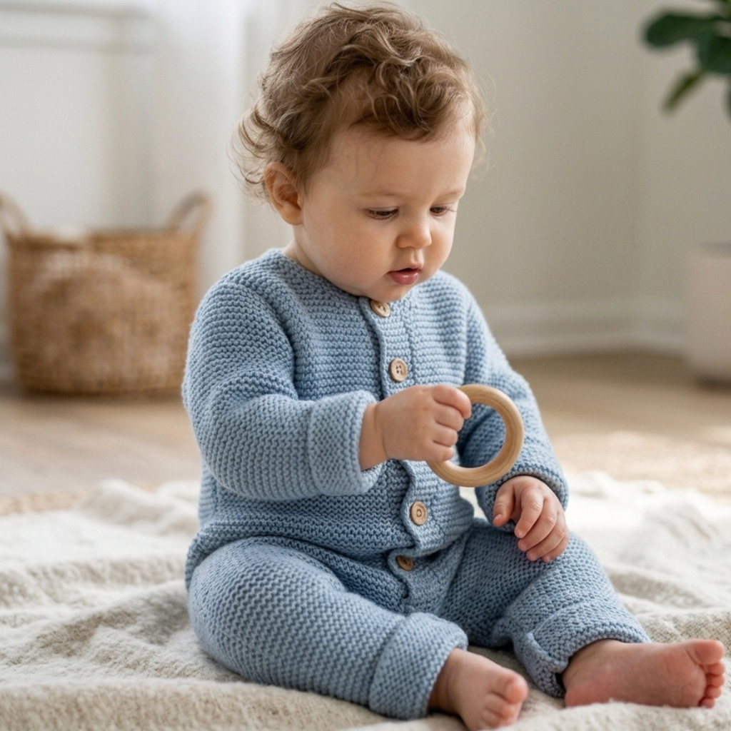 Baby Romper Knitting Pattern, Many Sizes, 3M-4Y, Instant Download