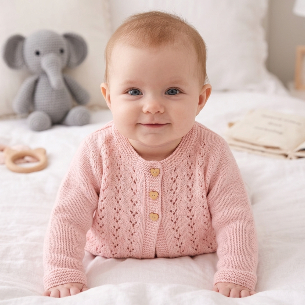 Kids Cardigan Knitting Pattern, Cozy Jacket, Sizes 2Y-11Y
