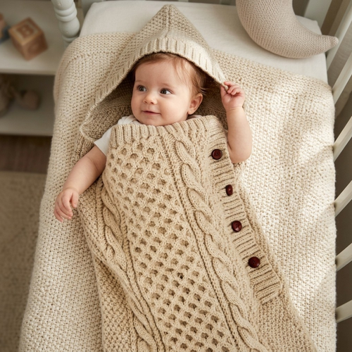 Baby Cable Sleep Sack, Instant Download