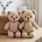 Teddy Bear Knitting Pattern, Instant Download PDF, Beginner Friendly