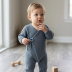 Baby Kimono Jumpsuit Knitting Pattern, Sizes 1M-18M