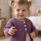 Kids Cardigan Knitting Pattern, Instant PDF for Sizes 6 Months to 7 Years