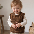 Kids Vest Knitting Pattern, PDF Pattern for Ages 0 to 14