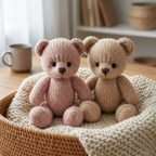 Teddy Bear Knitting Pattern, Instant Download PDF, Beginner Friendly